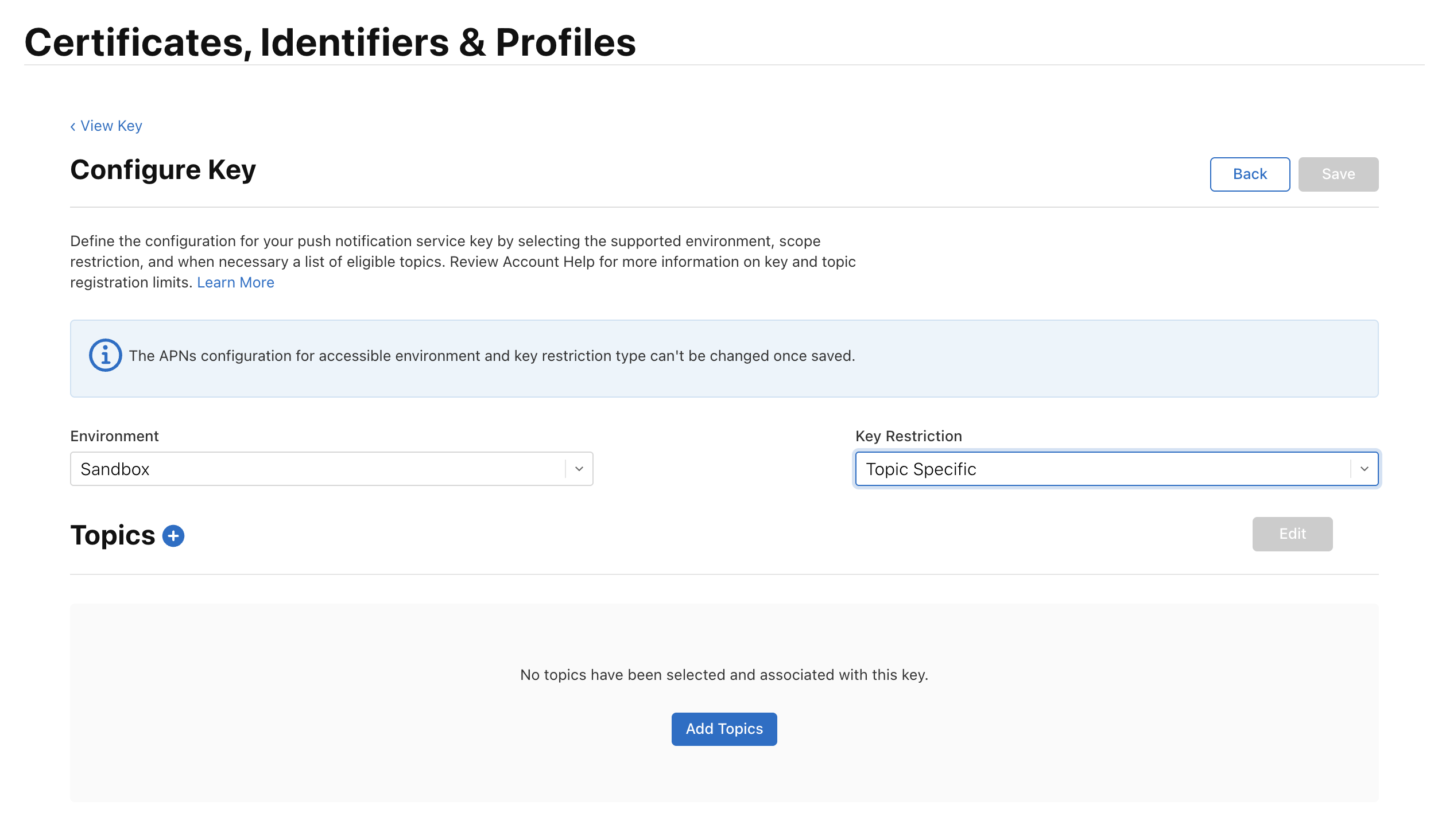 Add topics
